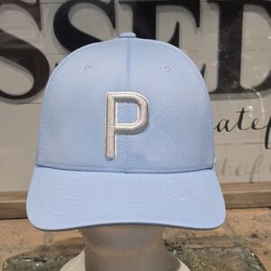Puma P Snapback Golf Cap 'Quiet Shade' Light Blue
